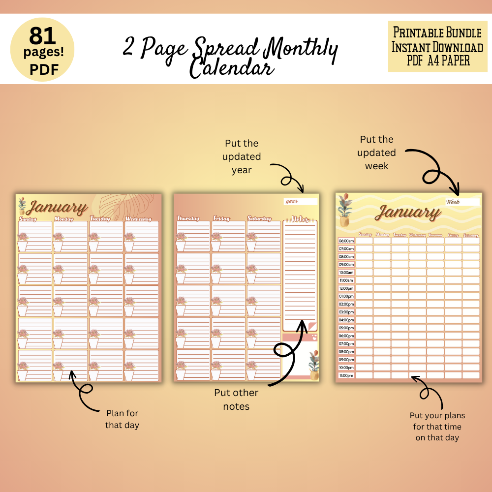 Gratitude Journal Digital Download 81 Pages