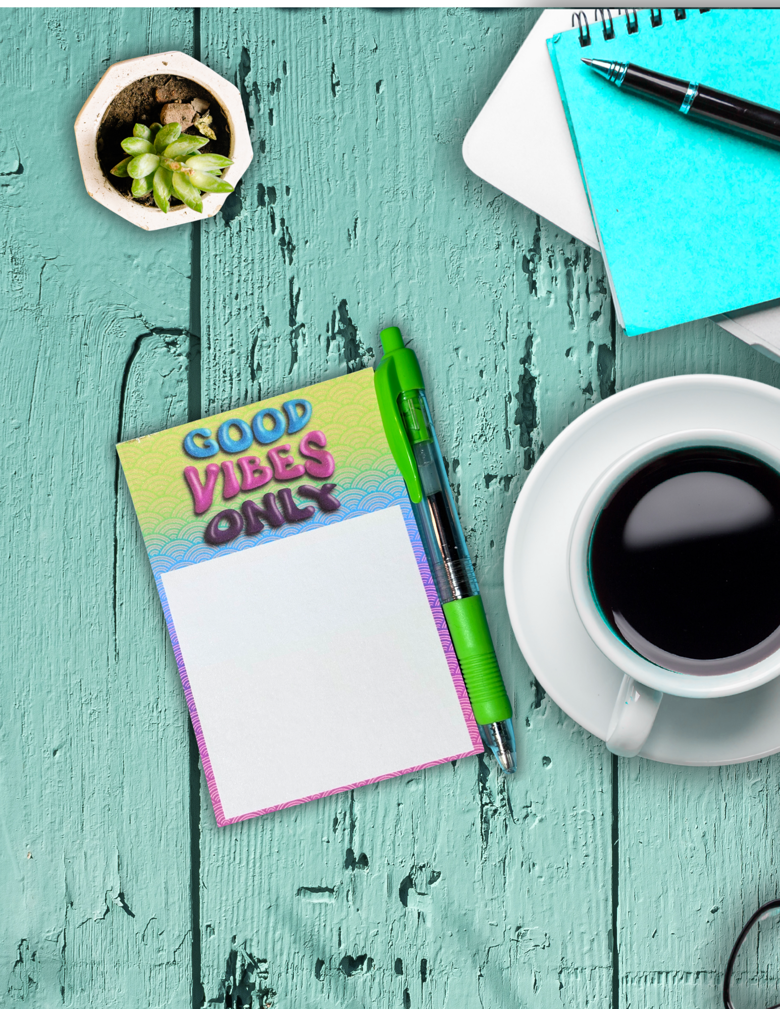 Good Vibes Only Notepad