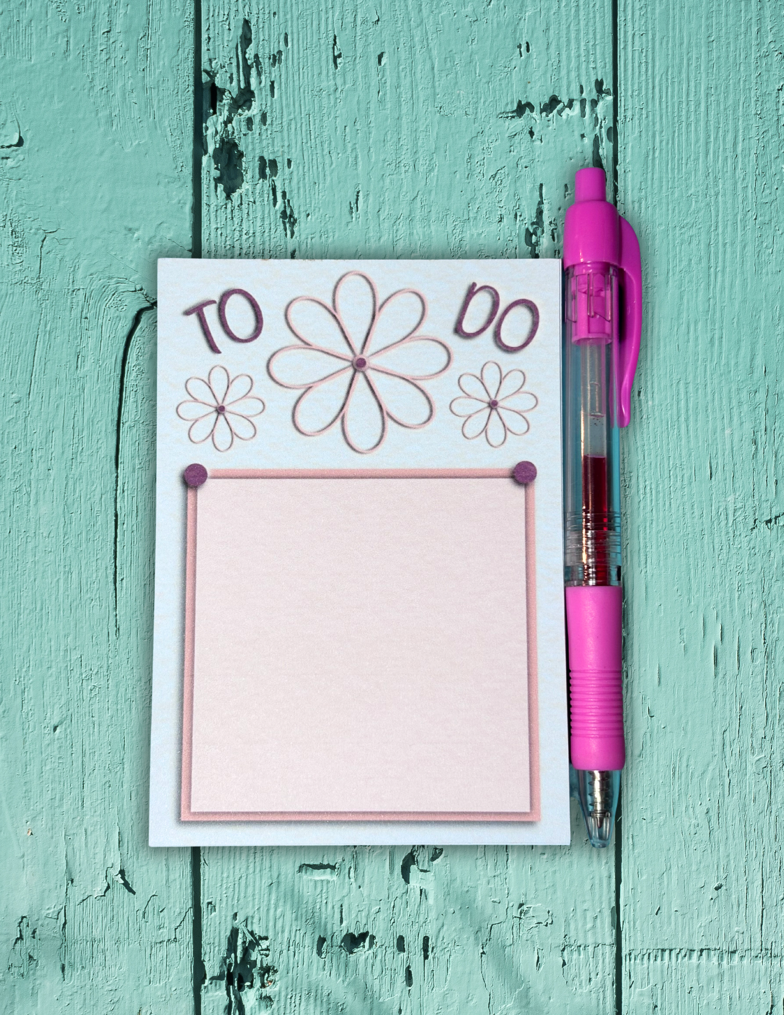 To Do Notepad – Floral Cutout Edition