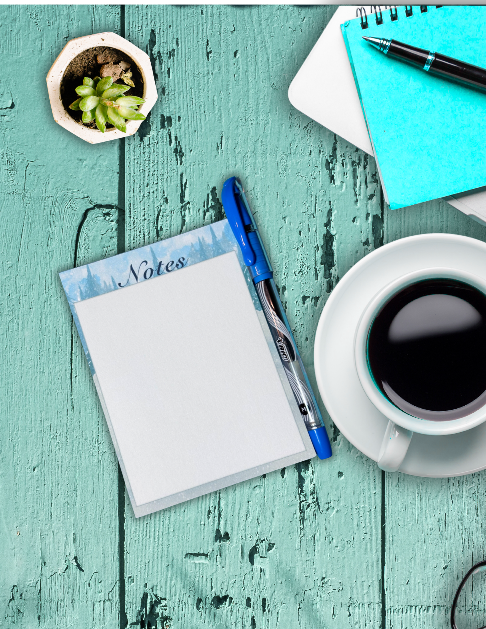 Winter Pines Notes Notepad