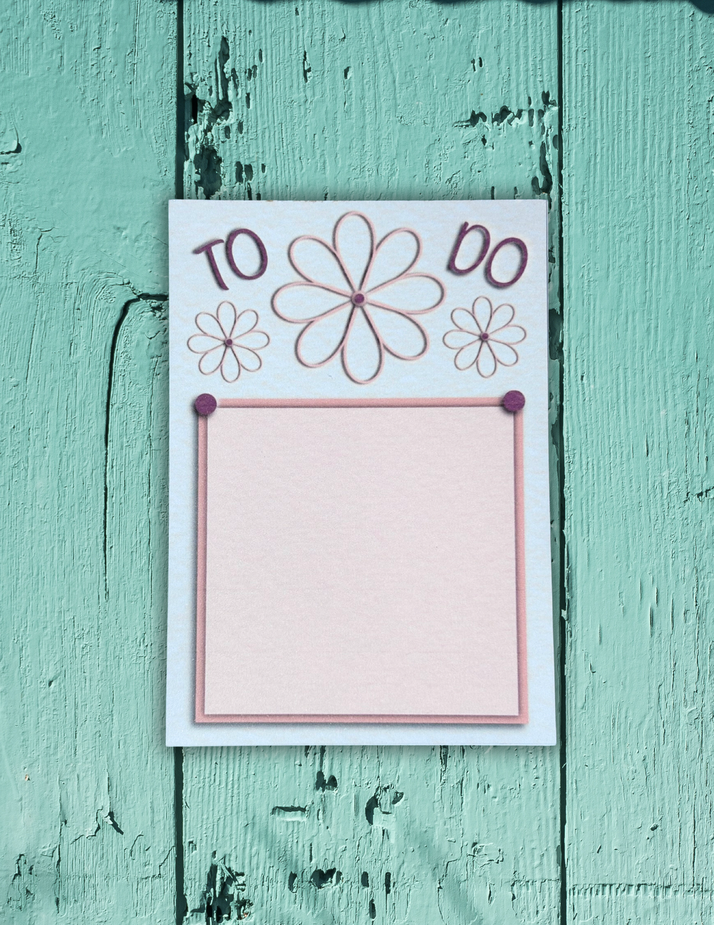 To Do Notepad – Floral Cutout Edition