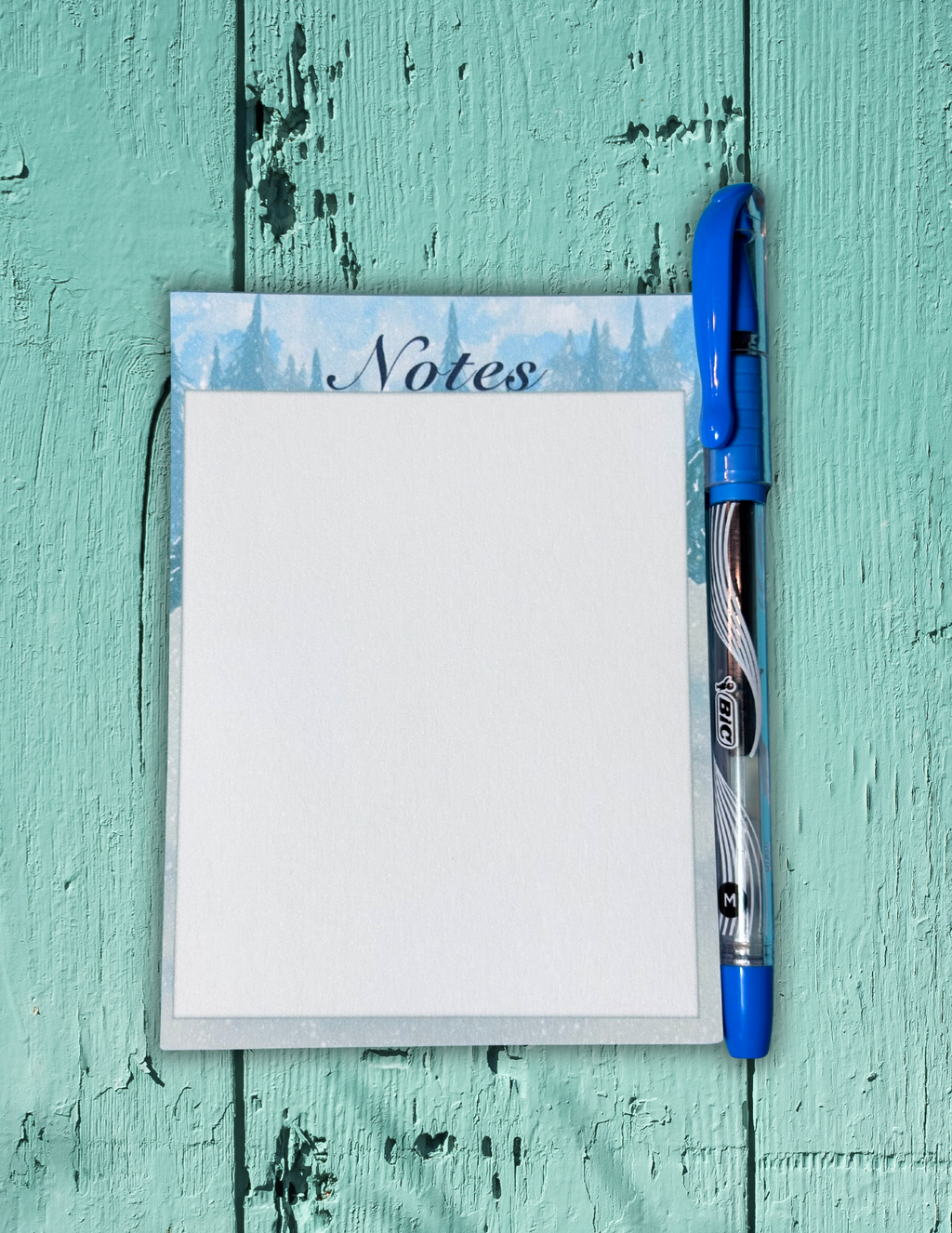 Winter Pines Notes Notepad
