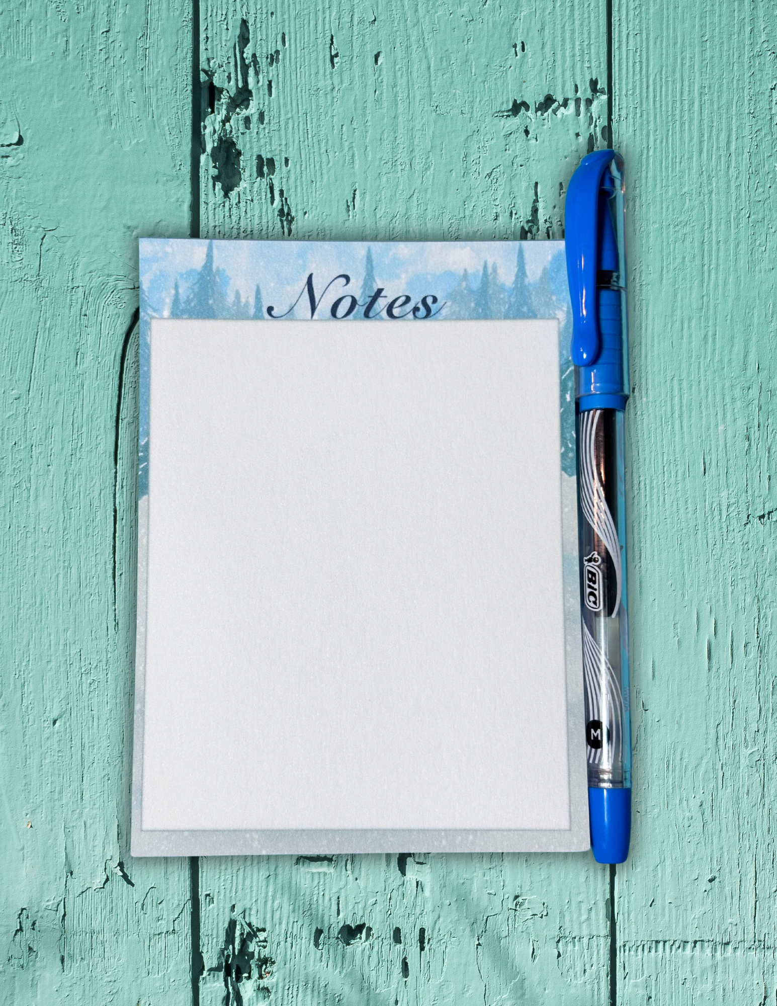 Winter Pines Notes Notepad