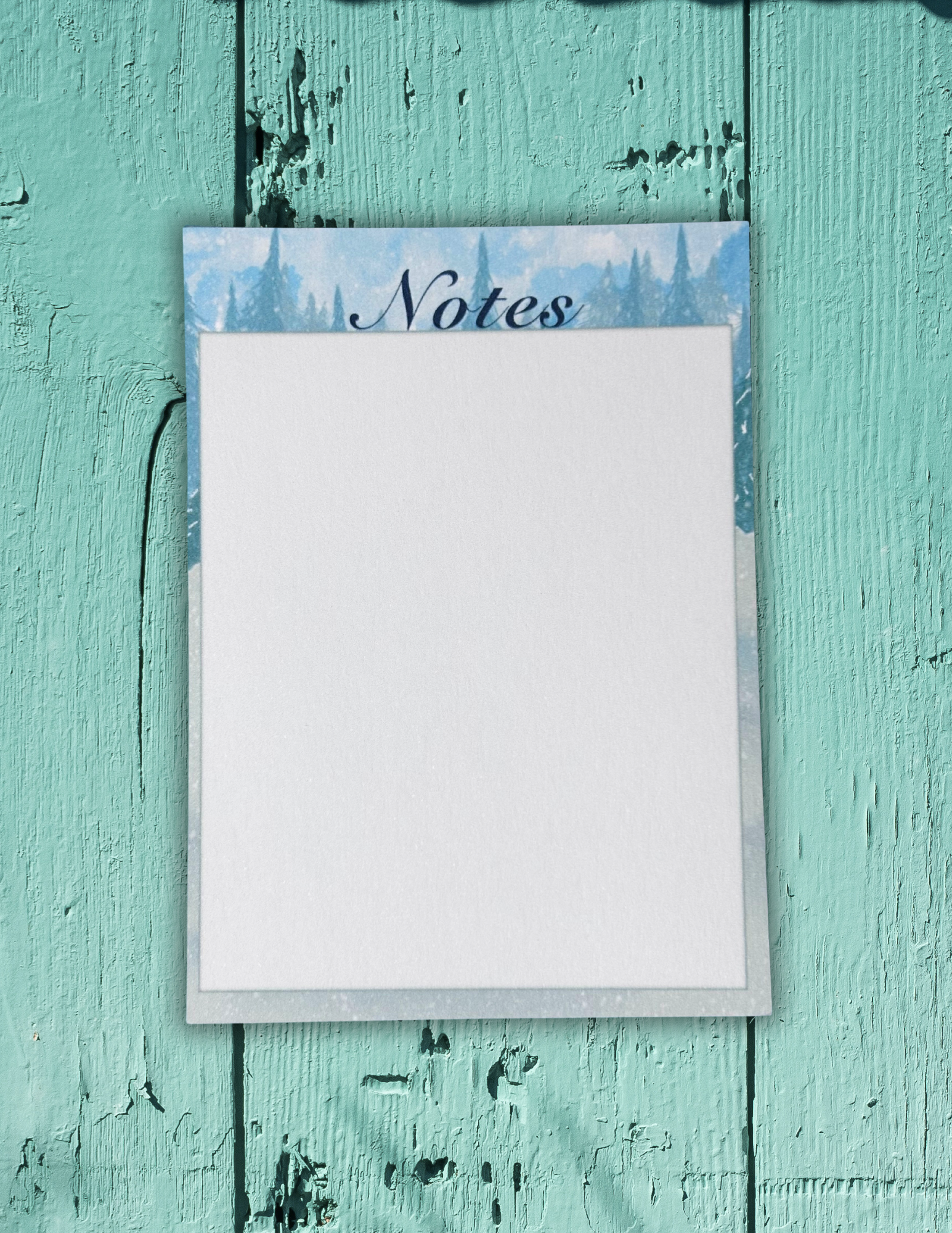 Winter Pines Notes Notepad