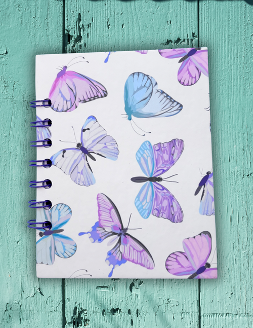 Colorful Butterfly Spiral Bound Mini Notebook