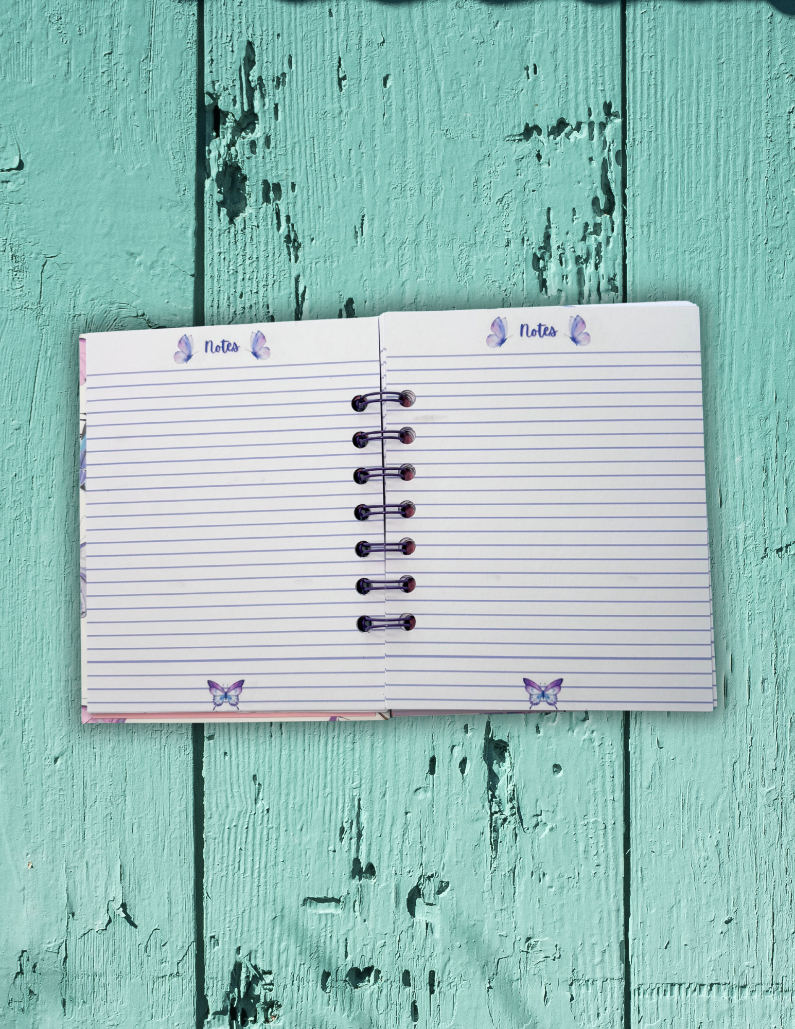 Colorful Butterfly Spiral Bound Mini Notebook