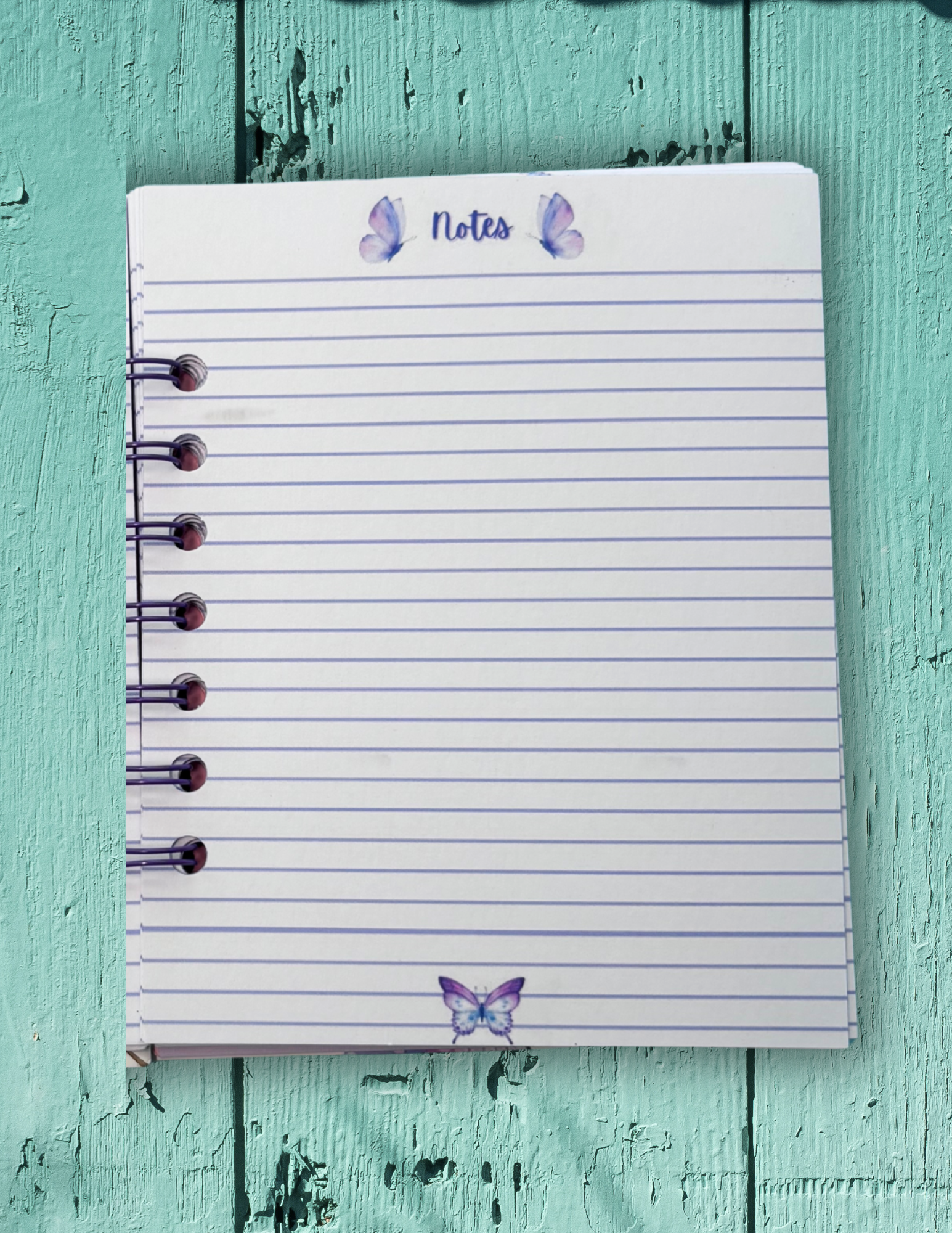 Colorful Butterfly Spiral Bound Mini Notebook