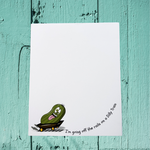 Dilly Train Notepad 4.25" x 5.5"