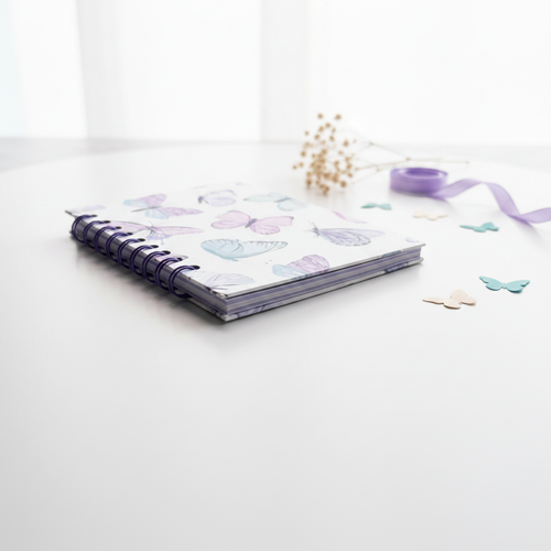 Colorful Butterfly Spiral Bound Mini Notebook
