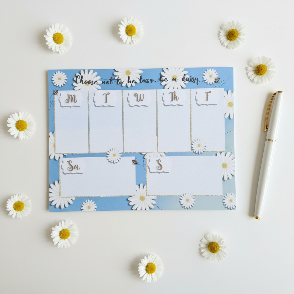Be a Daisy Desktop Planner Notepad