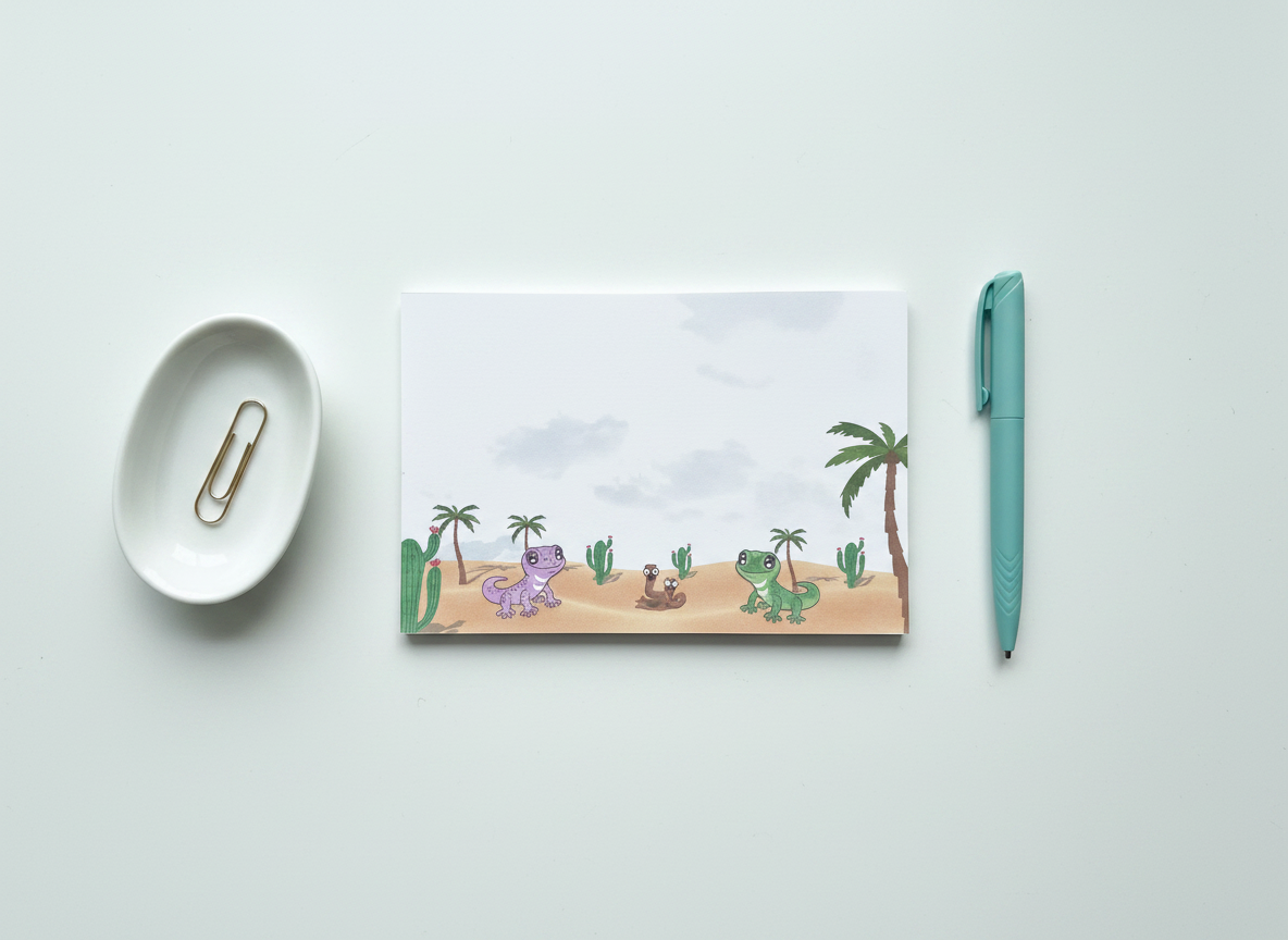 Desert Critters Notepad