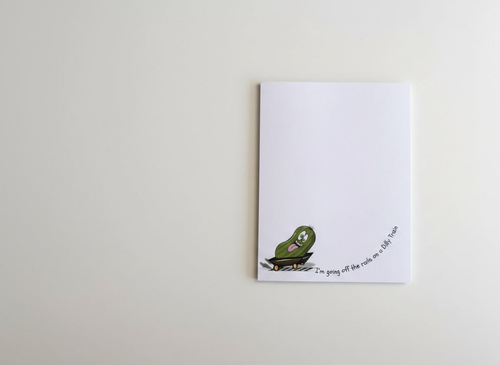 Dilly Train Notepad 4.25" x 5.5"