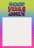Good Vibes Only Notepad | Handmade 3.5" x 4.75" | 40 Sheets | 32lb Paper | Colorful Stationery