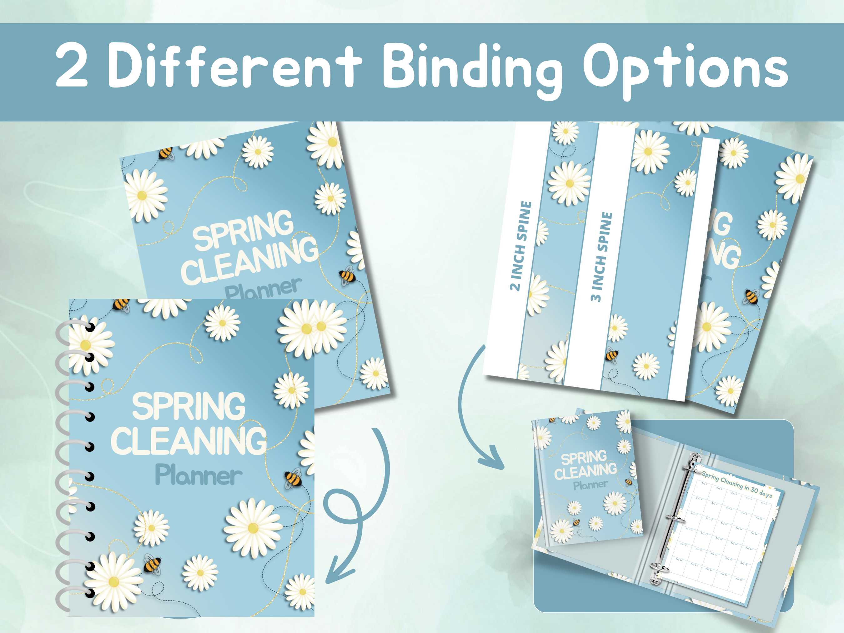 Daisy Spring Cleaning Planner (Printable PDF)