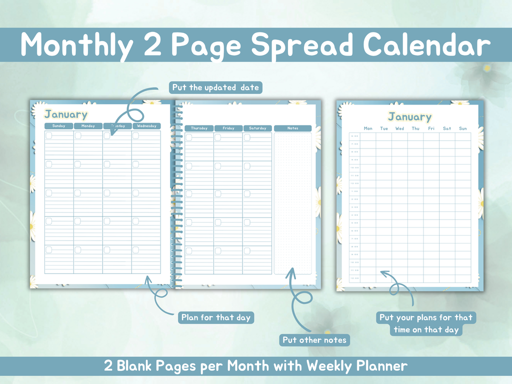 Daisy Spring Cleaning Planner (Printable PDF)