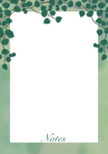 Verdant Vines Notepad | Handmade 3.5" x 4.75" | 40 Sheets | 32lb Paper | Nature-Inspired Stationery