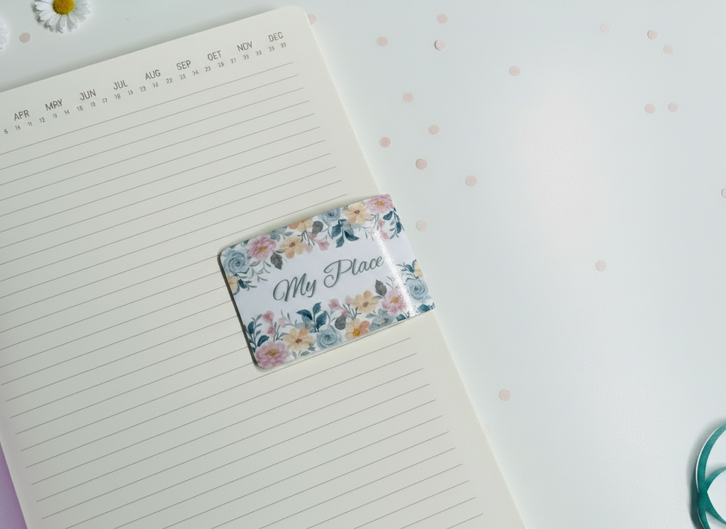 My Place Magnetic Bookmark | Laminated Page Holder | 2” x 3”
