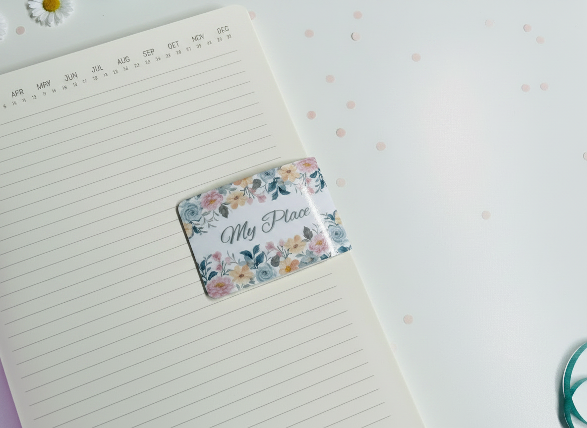 My Place Magnetic Bookmark | Laminated Page Holder | 2” x 3”