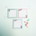 Panda Trio Notepad Set — 3 Mini Tear-Off Panda Notepads (3.5x3.5), Pastel Desk & Planner Memo Pad Bundle