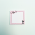 Remember Panda Mini Notepad (Pink) | 3.5” x 3.5” | 40 Sheets | Cute Panda Memo Pad